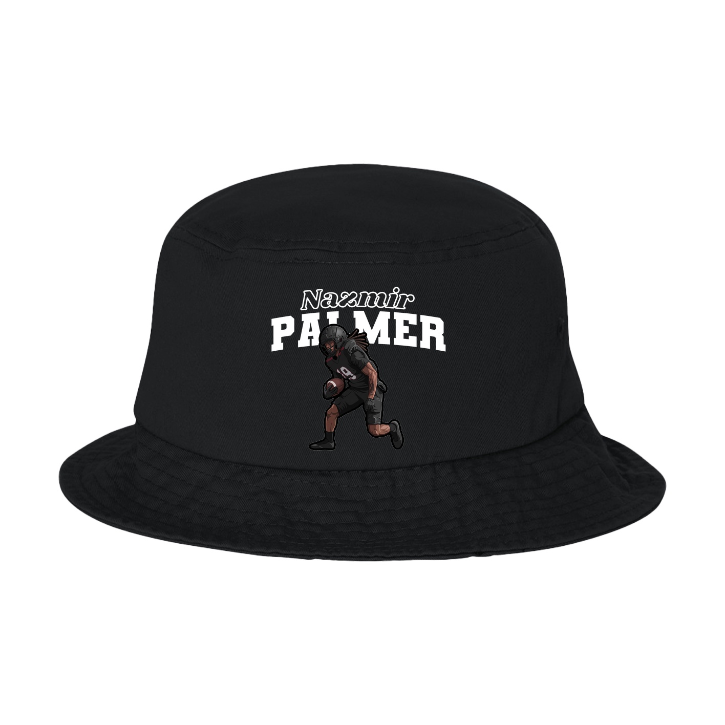 Bucket Cap — Name Arch in Black