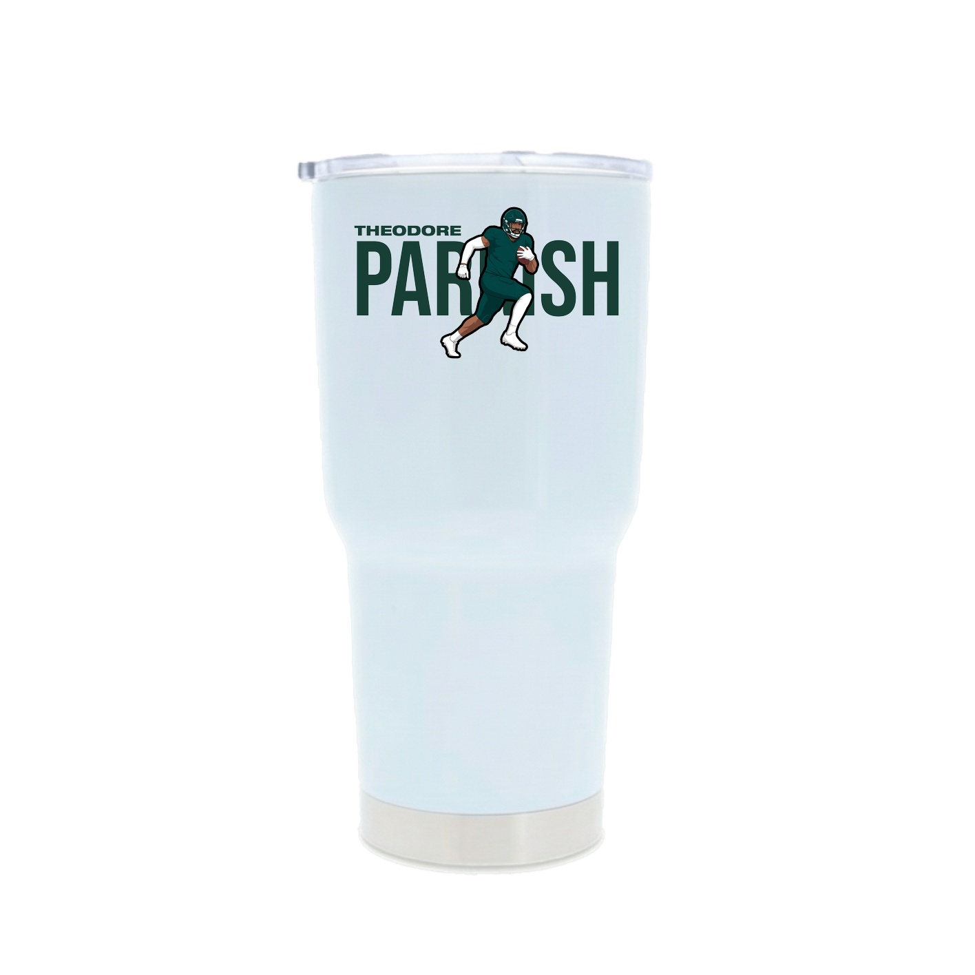 30oz Stainless Steel Tumbler — Player Name in White