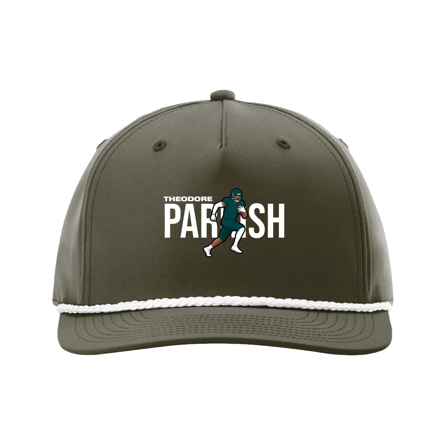 Five-Panel Classic Rope Cap — Player Name in Green