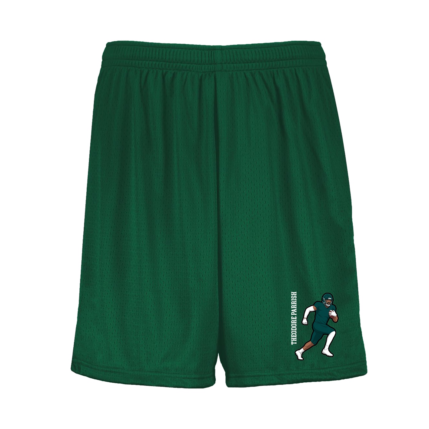Shorts — Name Vertical in Green