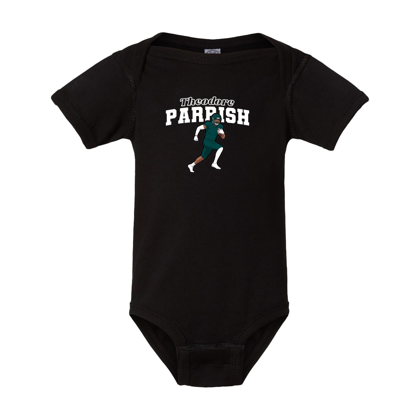 Baby Onesie — Name Arch in Black
