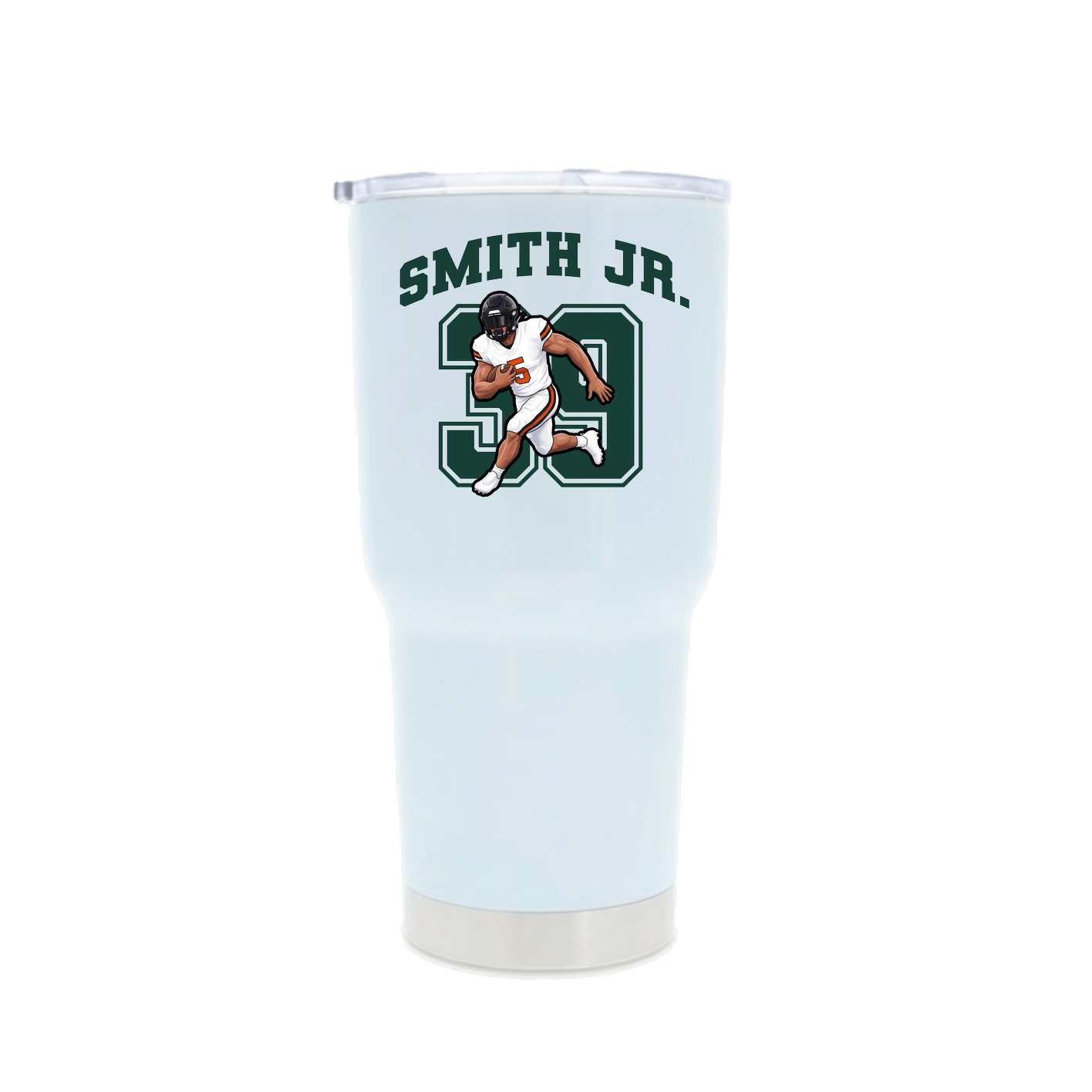 30oz Stainless Steel Tumbler — Number in White