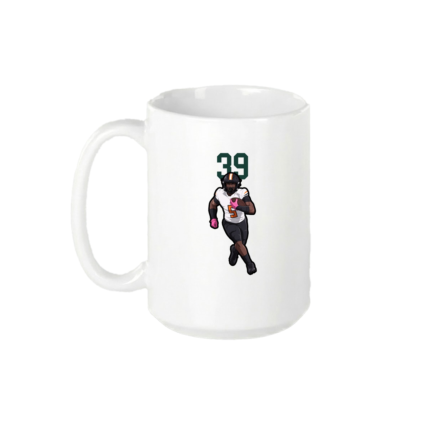 15oz Coffee Mug — Number Top in White