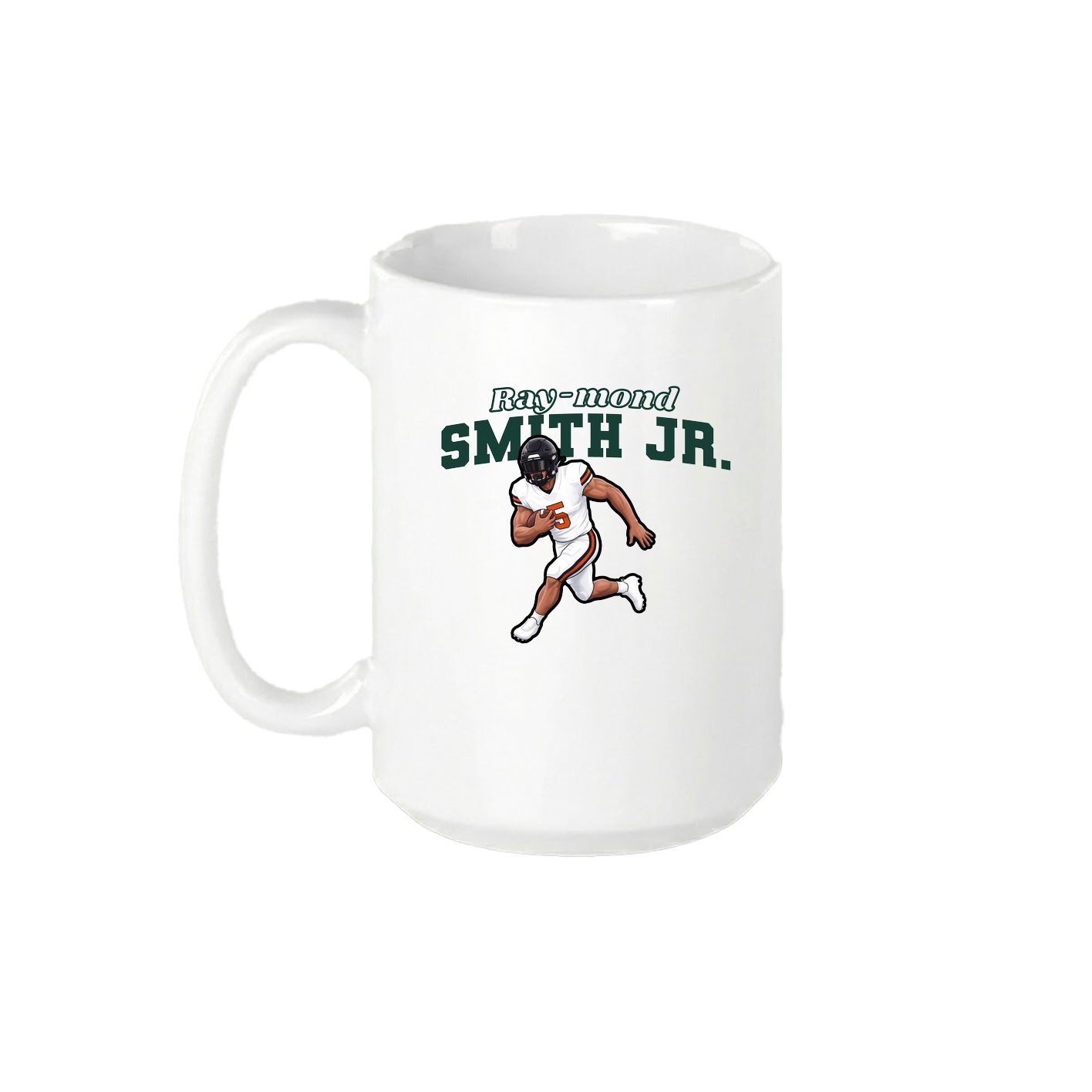 15oz Coffee Mug — Name Arch in White