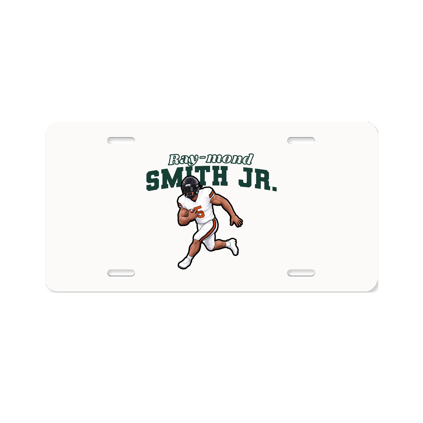 License Plate — Name Arch in Classic