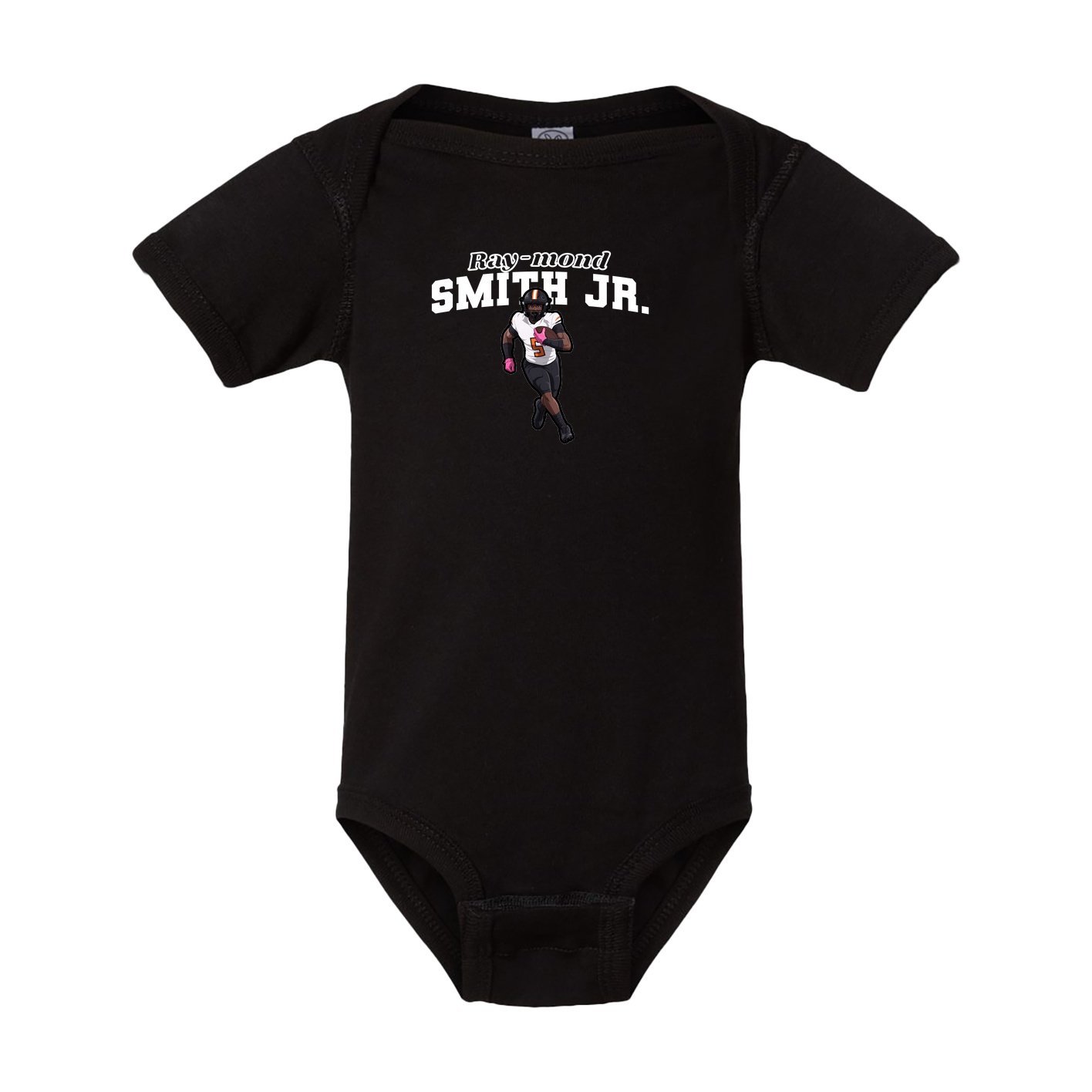 Baby Onesie — Name Arch in Black