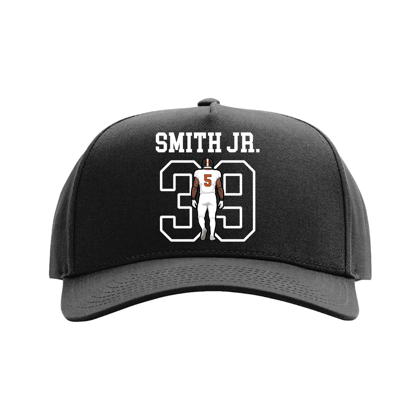 Full Fabric Five-Panel Champ Cap — Shirsey in Black