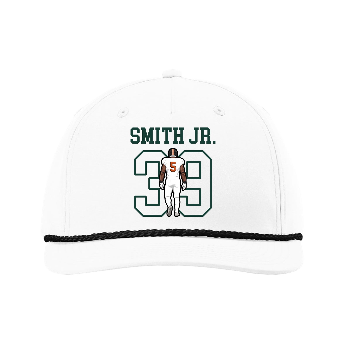 Five-Panel Classic Rope Cap — Shirsey in White