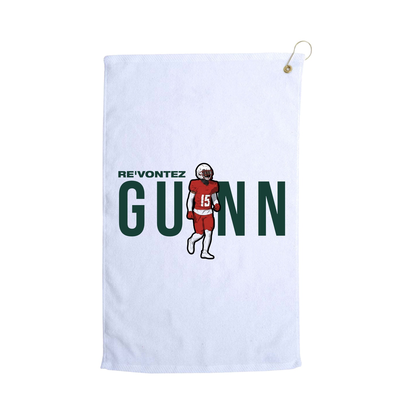 Golf Towel — Player Name in White