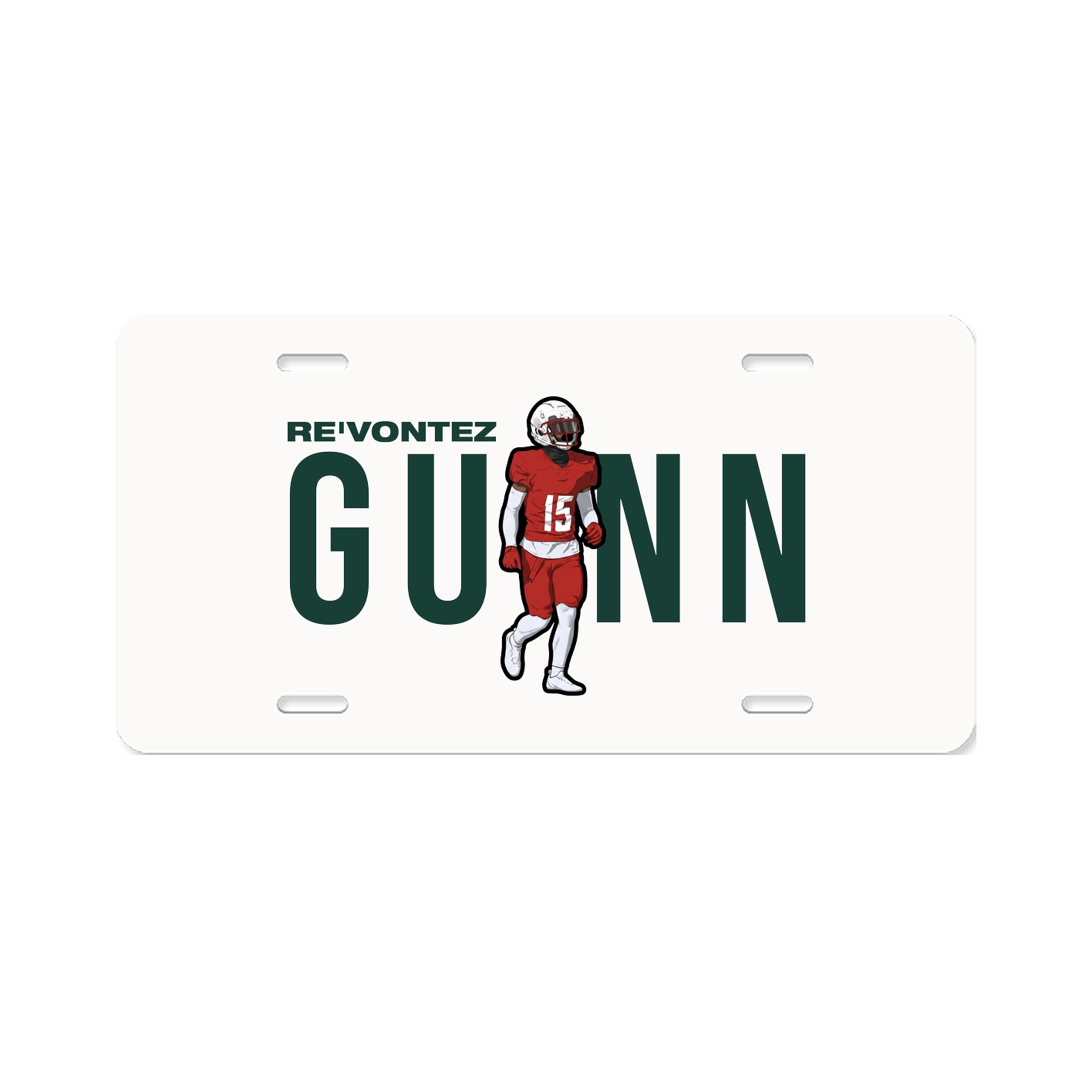 License Plate — Player Name in Classic