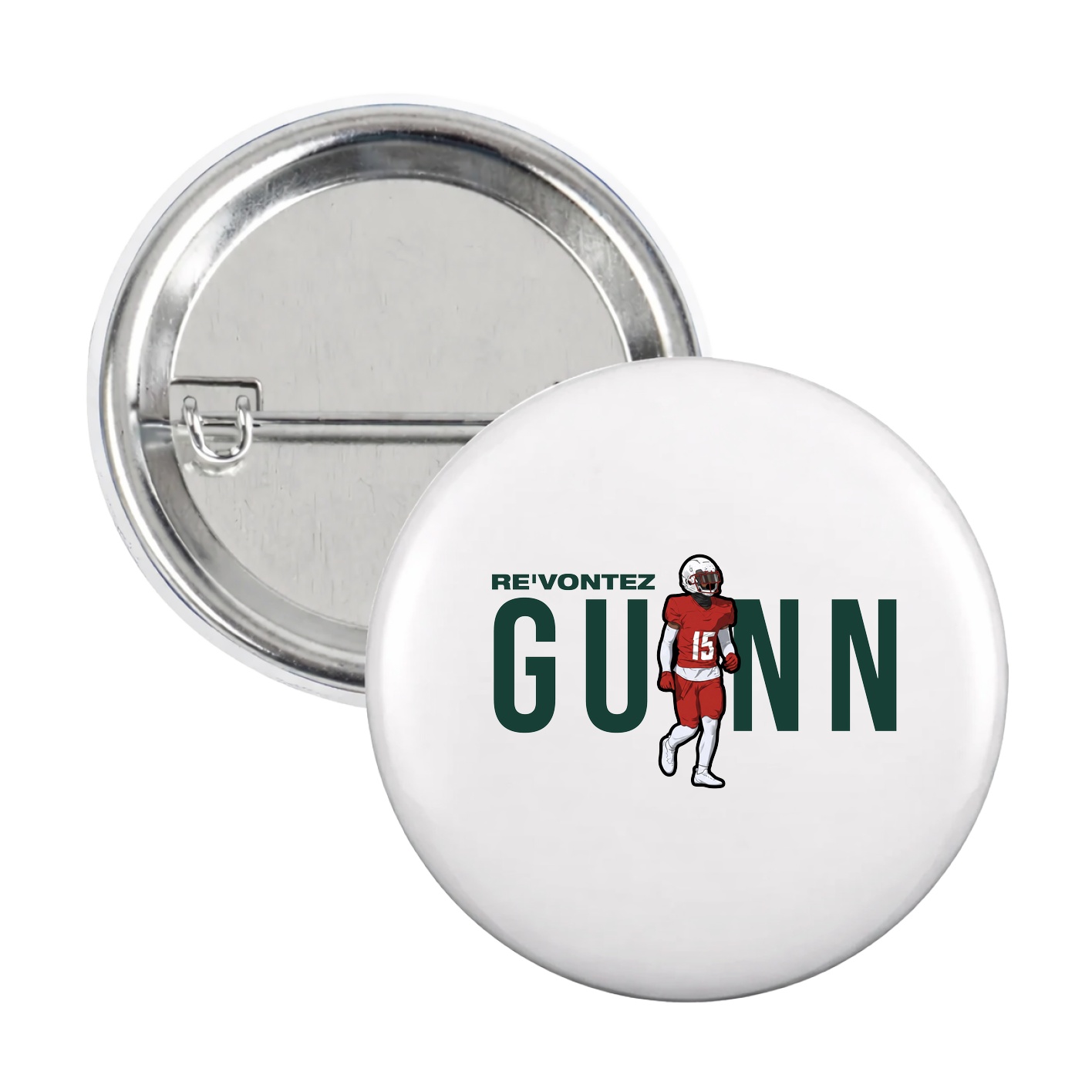 Game Day Button — Player Name in White