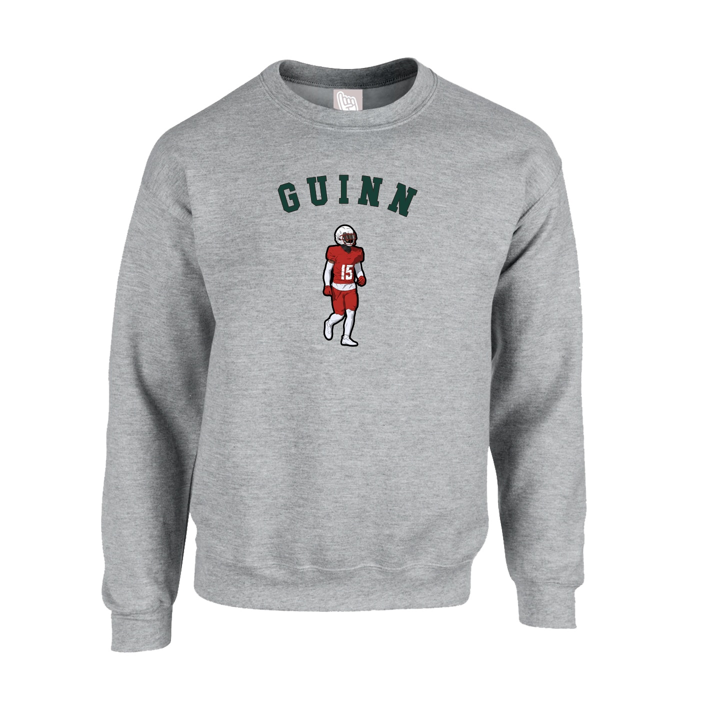 Fleece Crew — Shirsey Arch in Grey