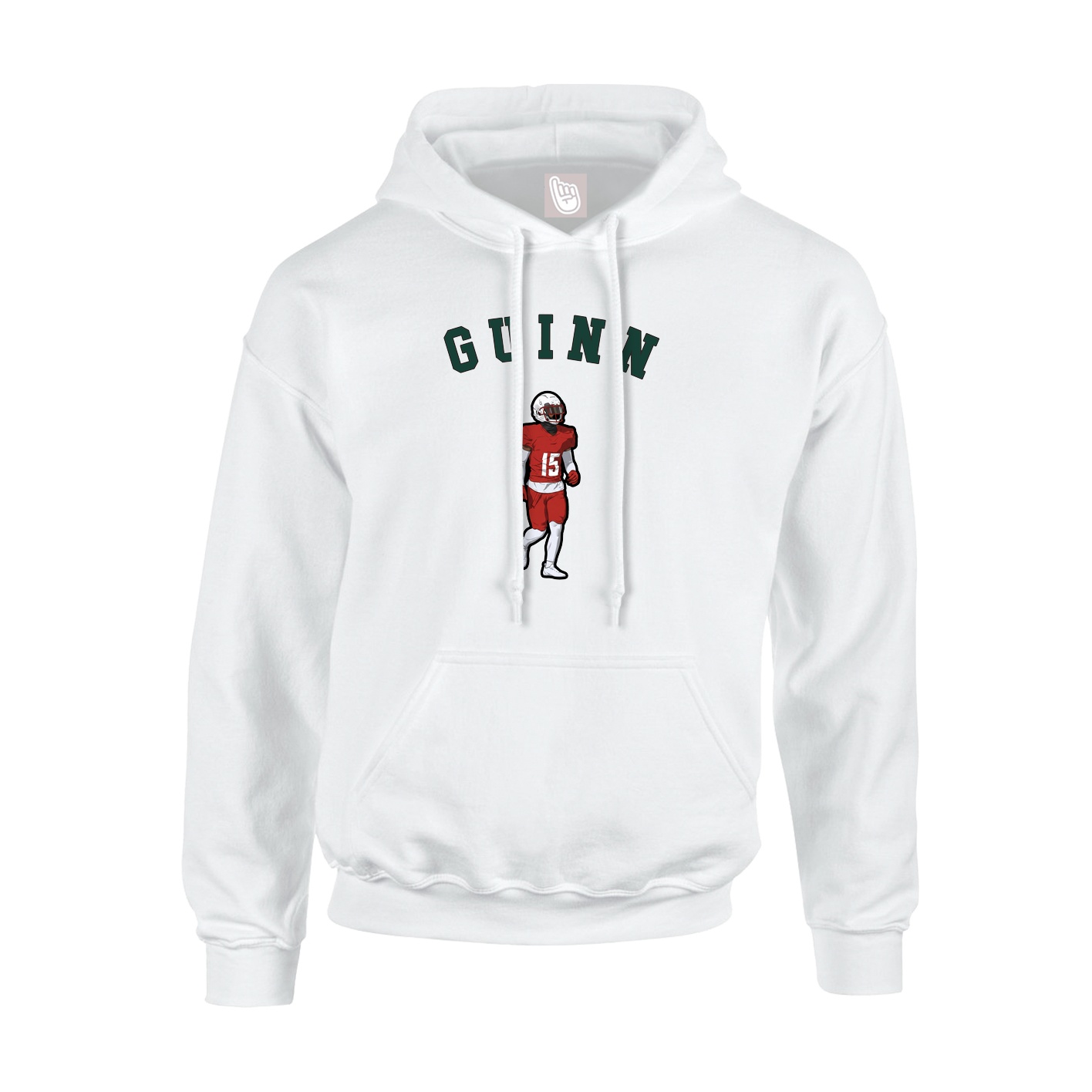 Youth Hoodie — Shirsey Arch in White