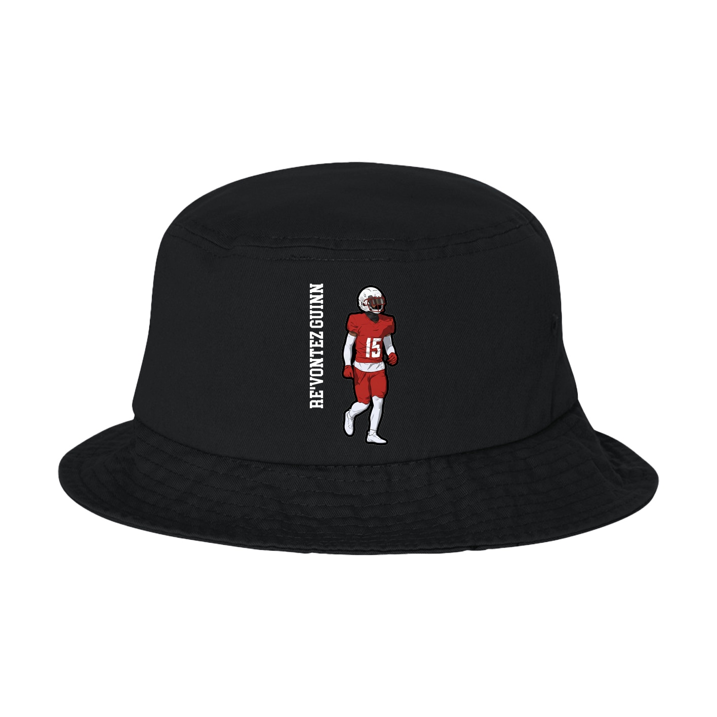 Bucket Cap — Name Vertical in Black