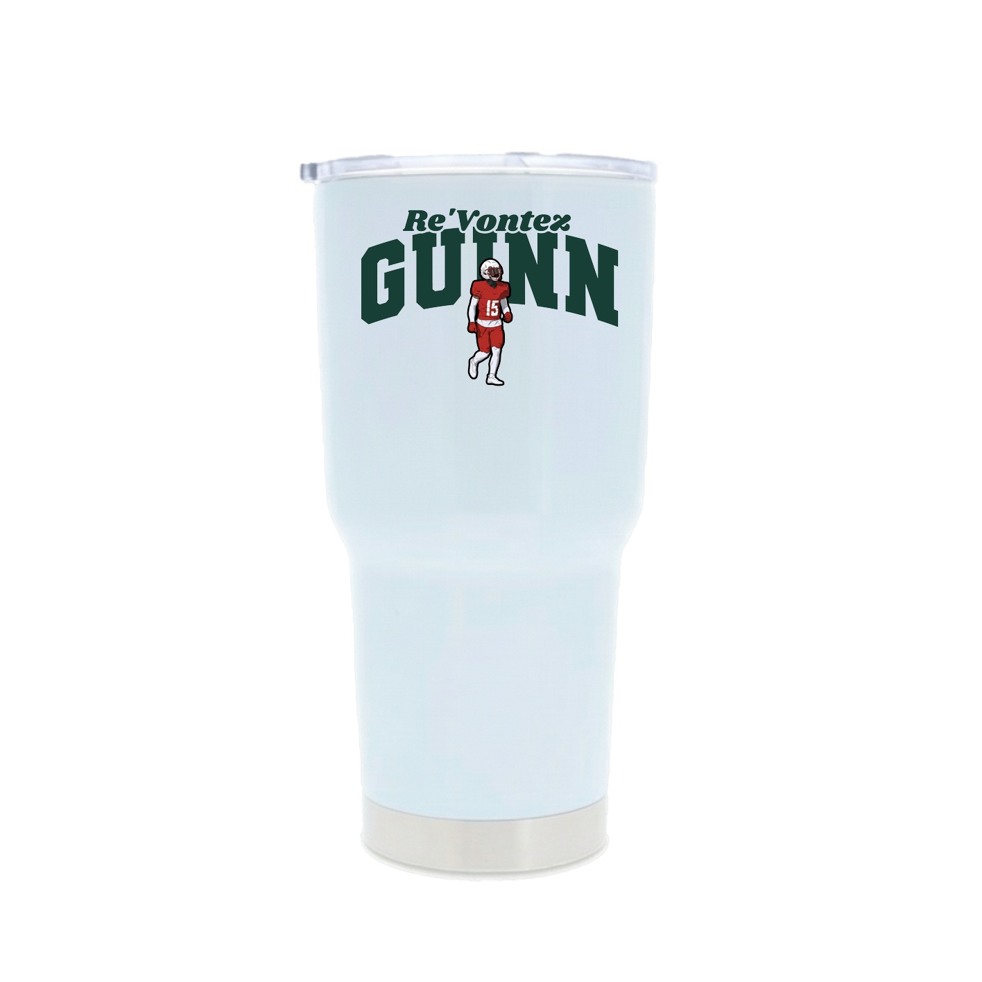 30oz Stainless Steel Tumbler — Signature Arch in White