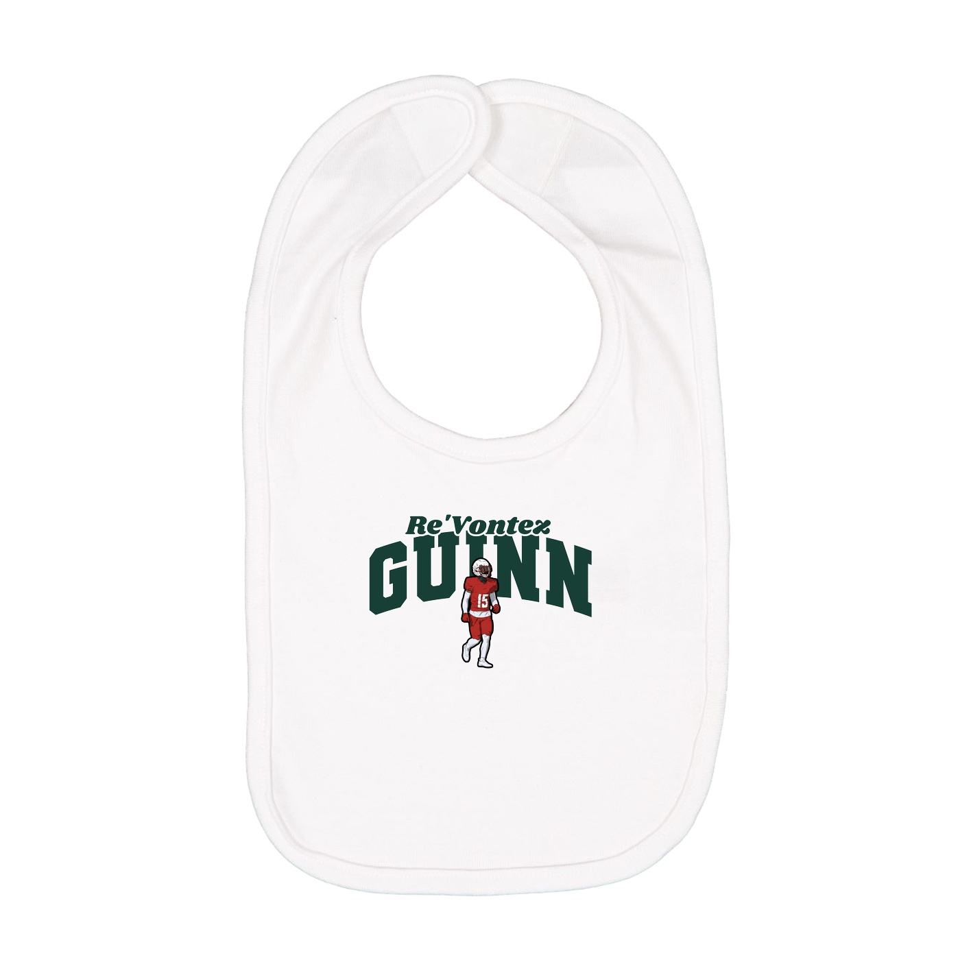 Infant Bib — Signature Arch in White