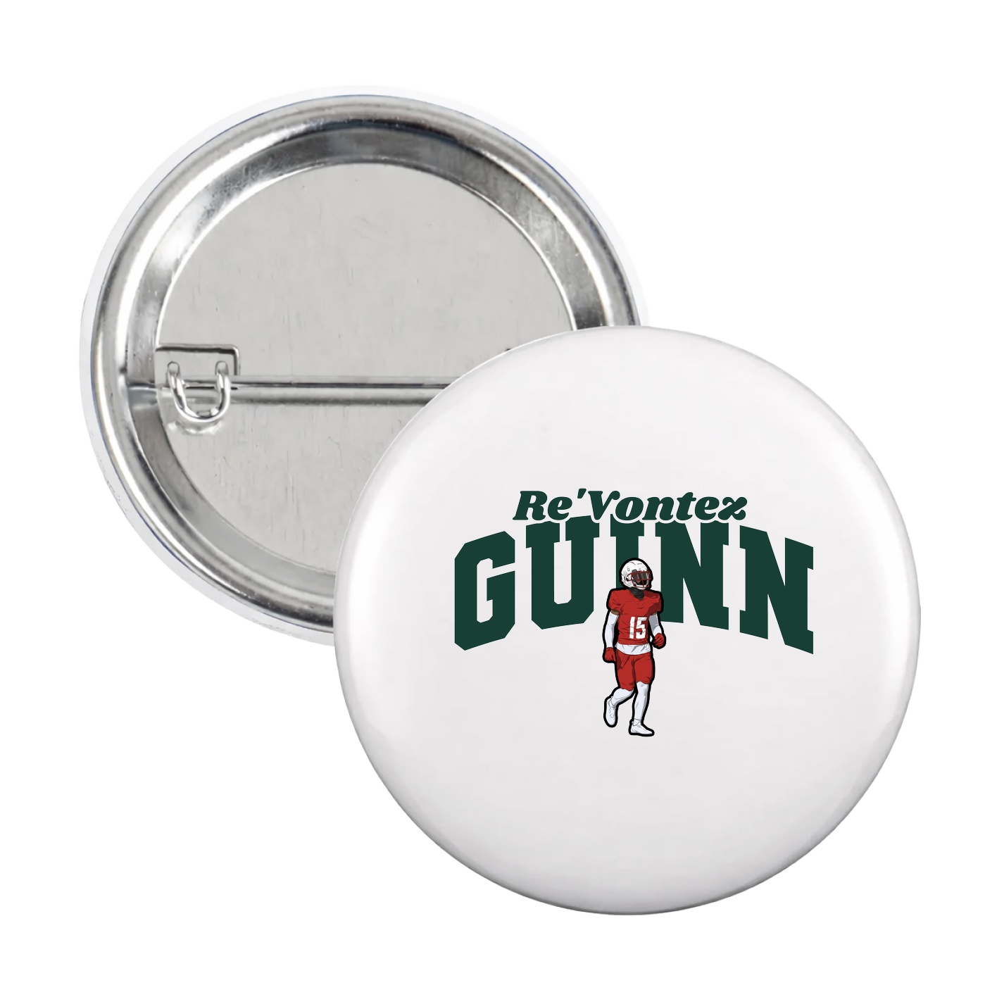 Game Day Button — Signature Arch in White