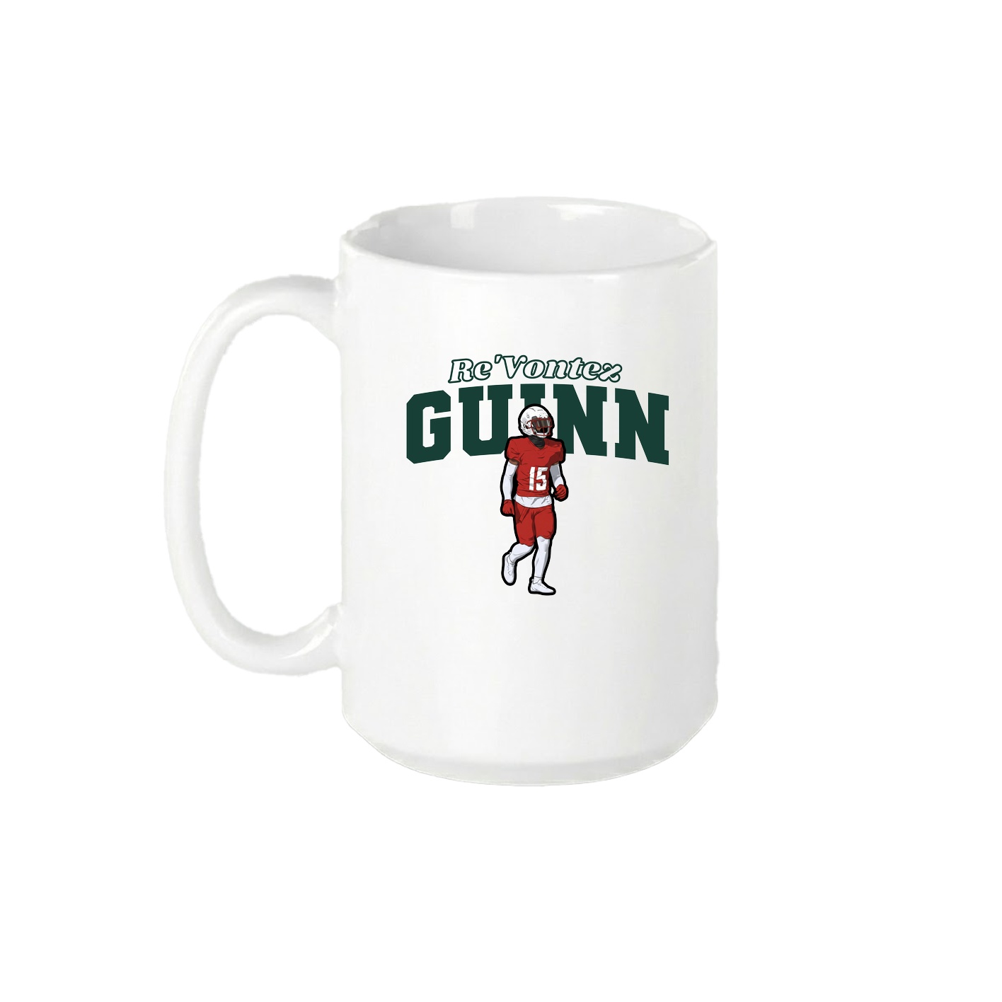 15oz Coffee Mug — Name Arch in White