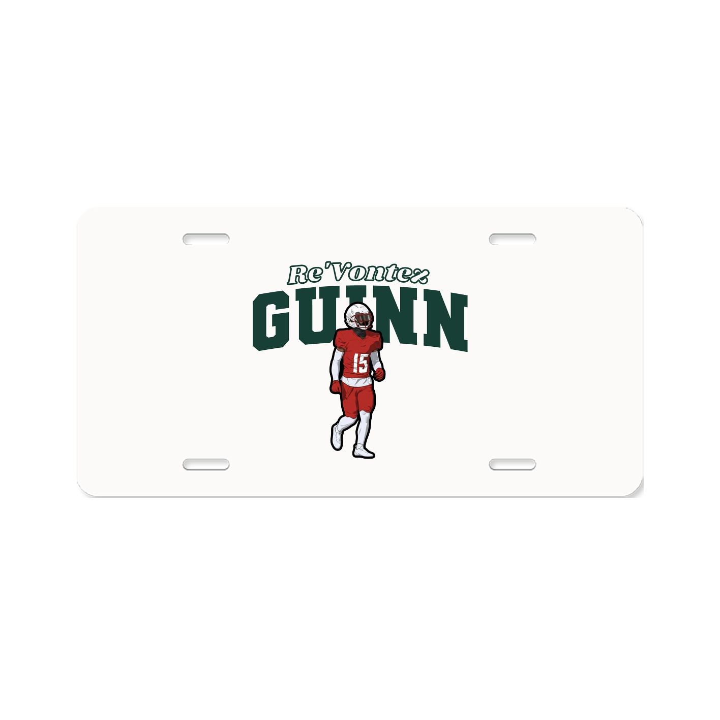 License Plate — Name Arch in Classic