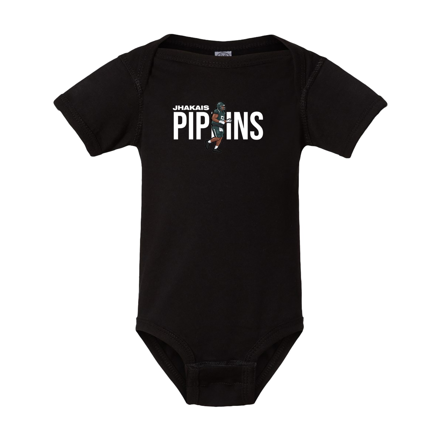 Baby Onesie — Player Name in Black