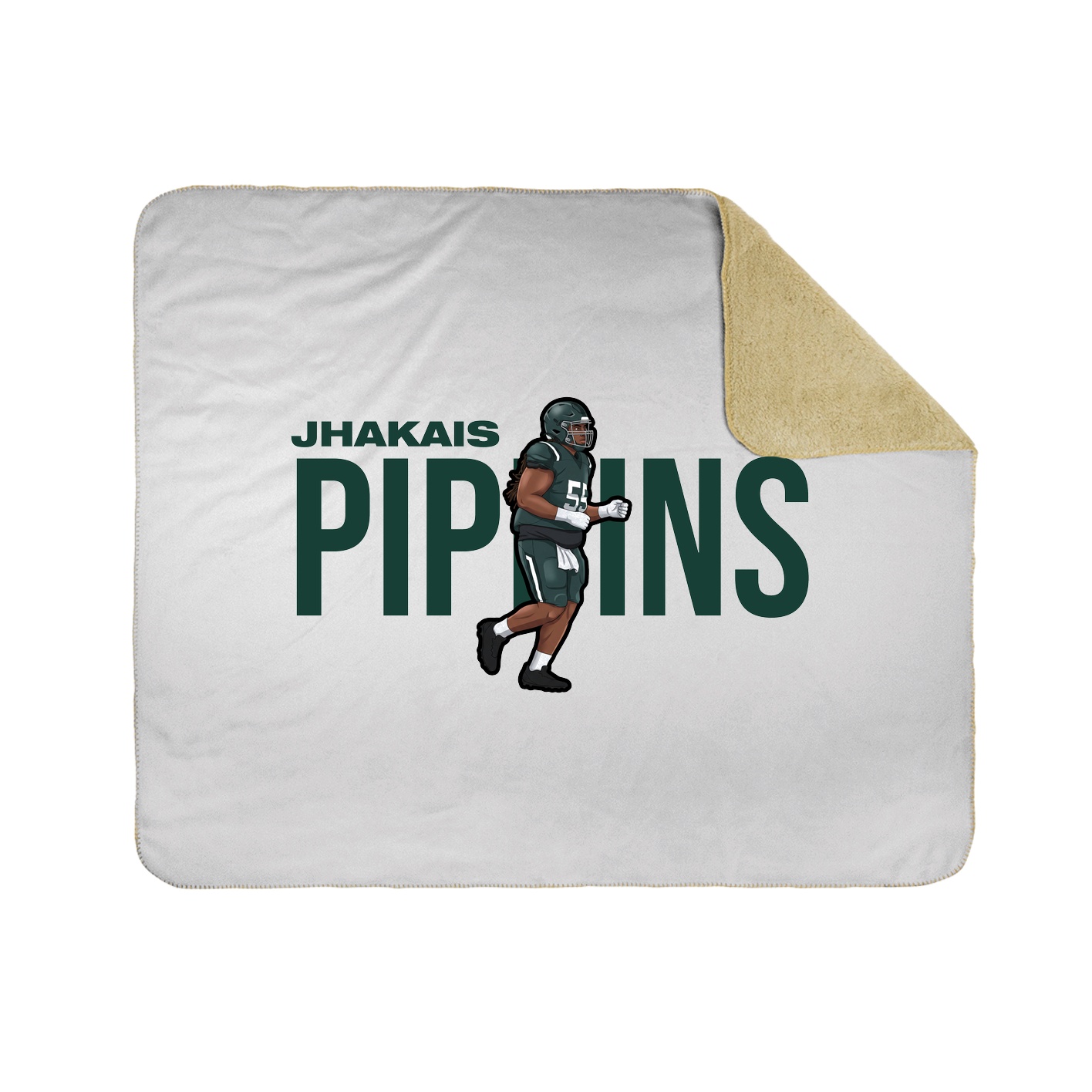 Throw Blanket — Player Name in White