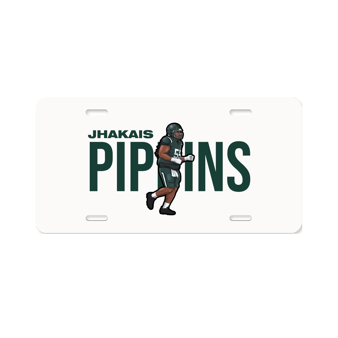 License Plate — Player Name in Classic