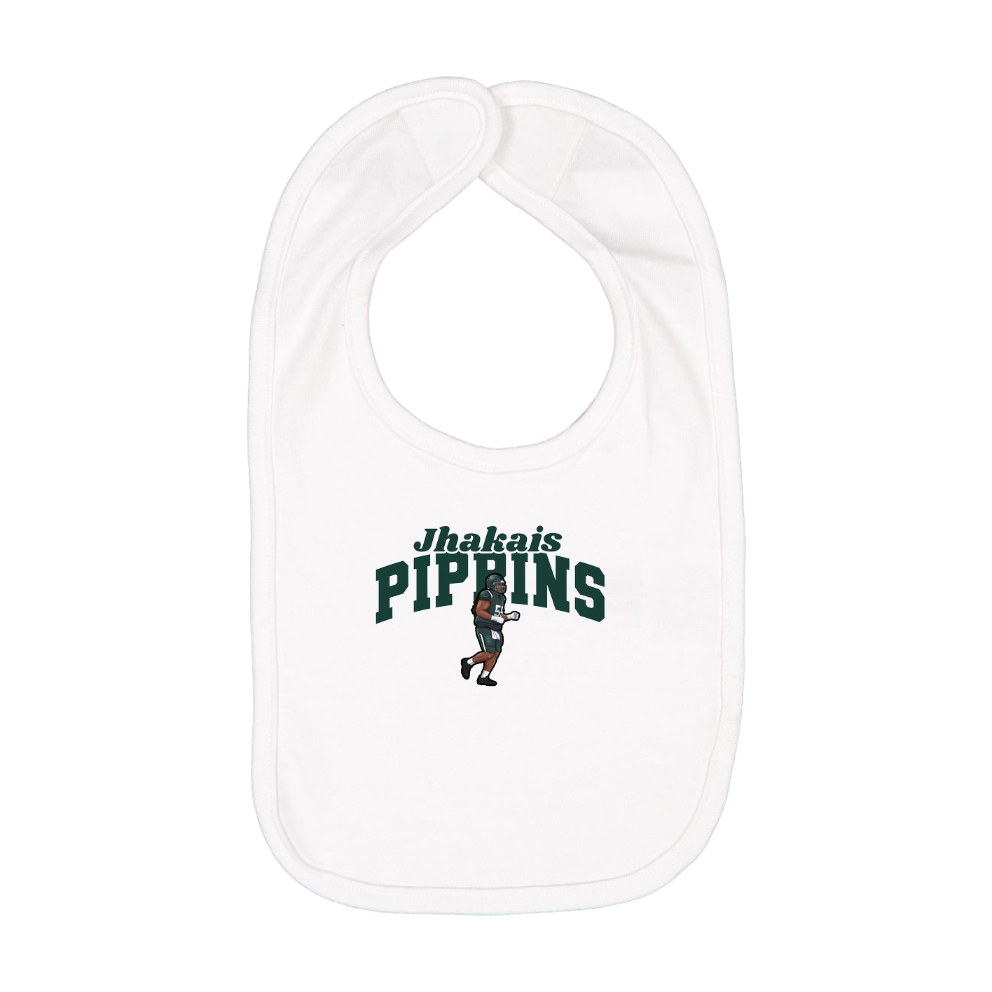 Infant Bib — Signature Arch in White