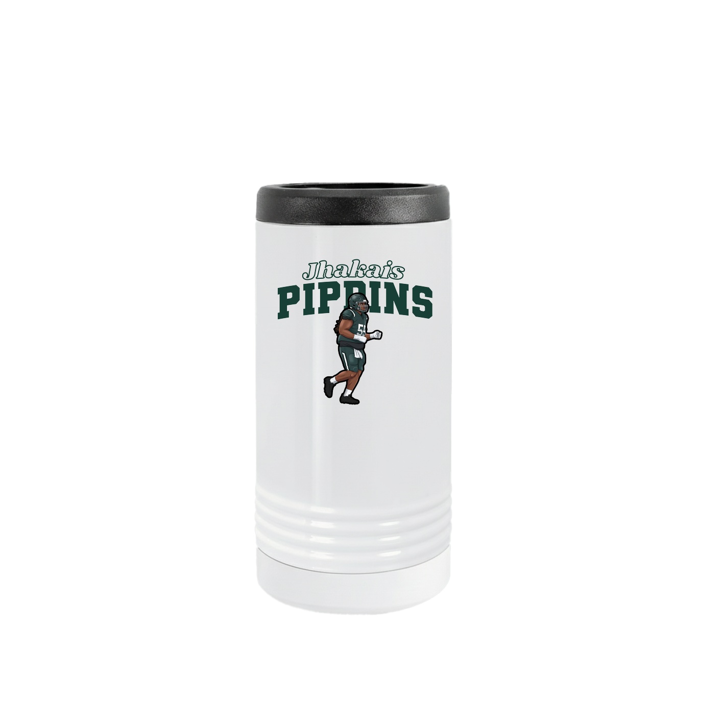 Slim Beverage Holder — Name Arch in White
