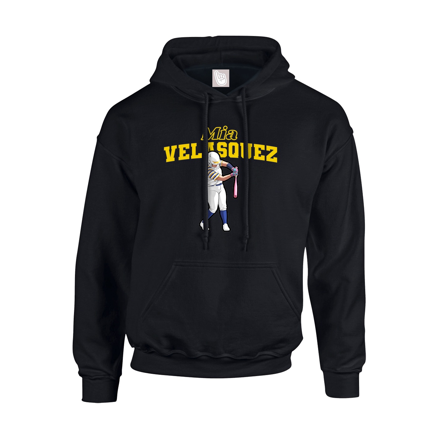 Hoodie — Name Arch in Black
