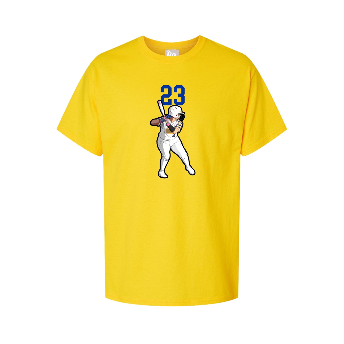 Youth Tee — Number Top in Gold
