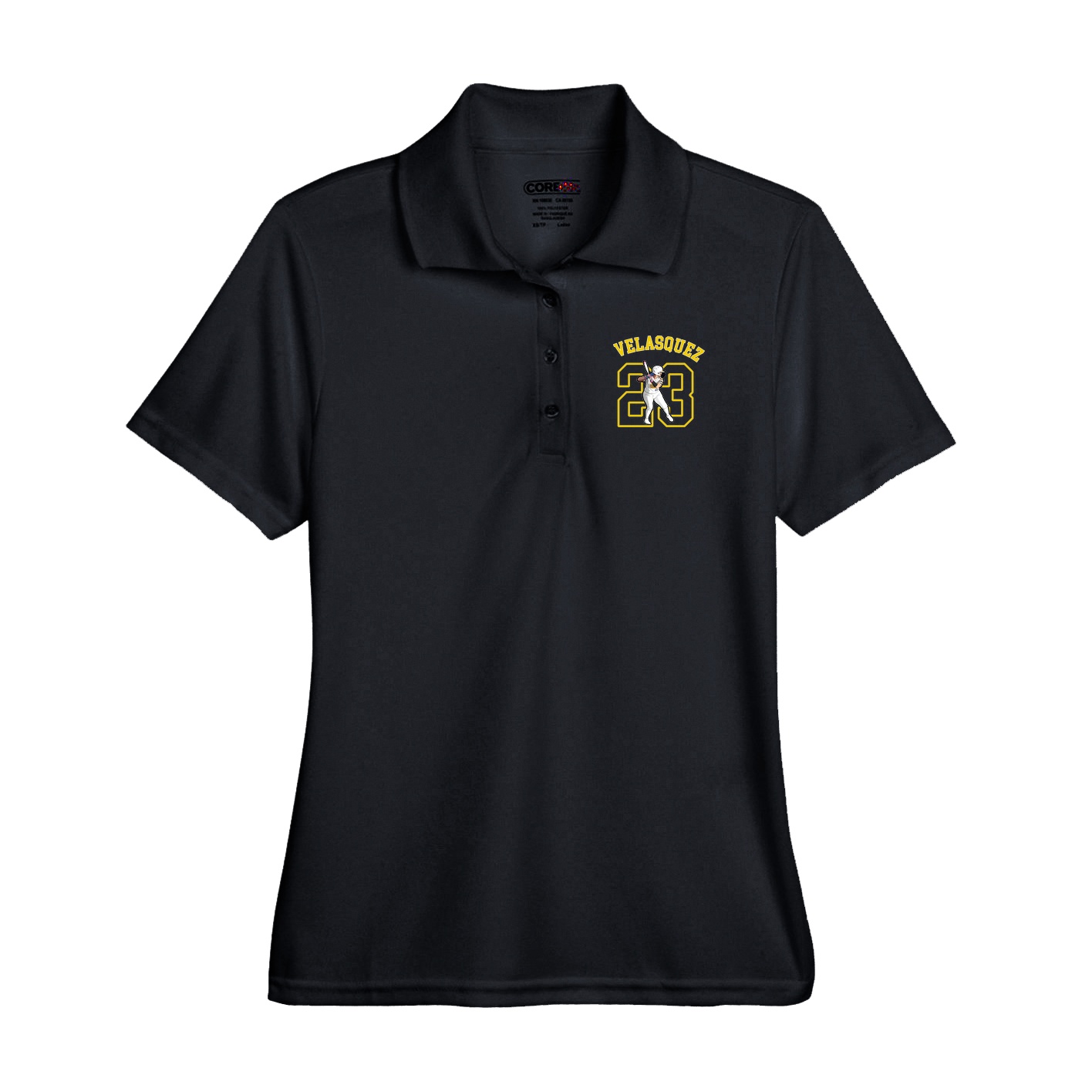 Performance Polo — Shirsey Arch in Black