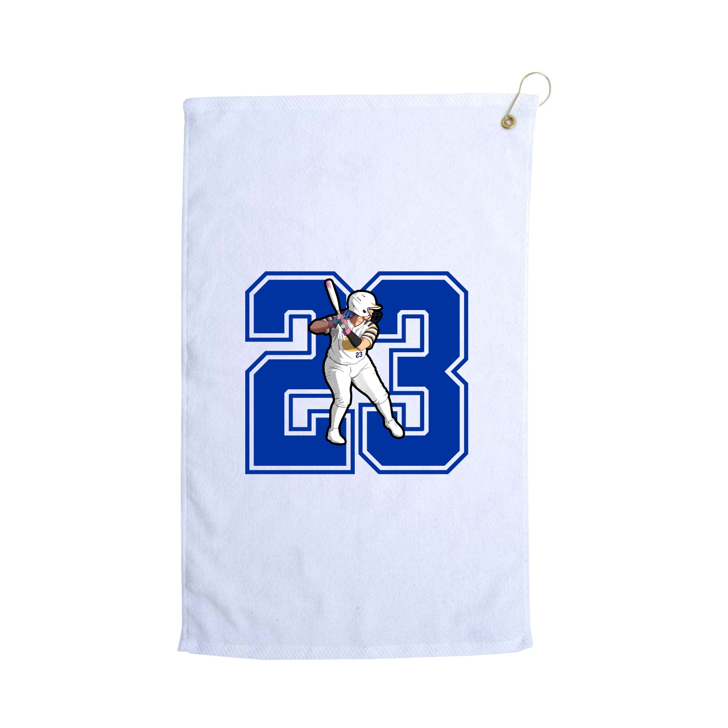 Golf Towel — Number in White