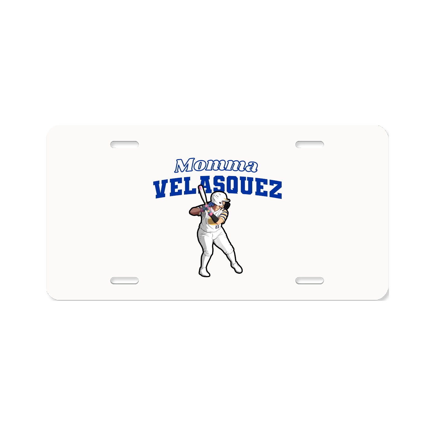 License Plate — Mothers Day Block in Classic