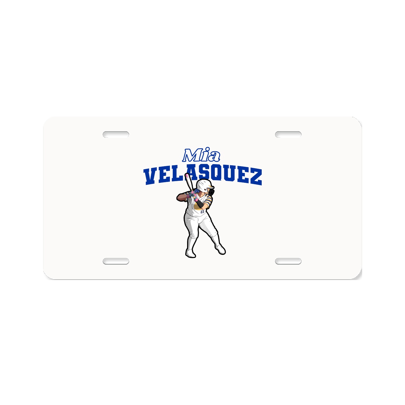 License Plate — Name Arch in Classic