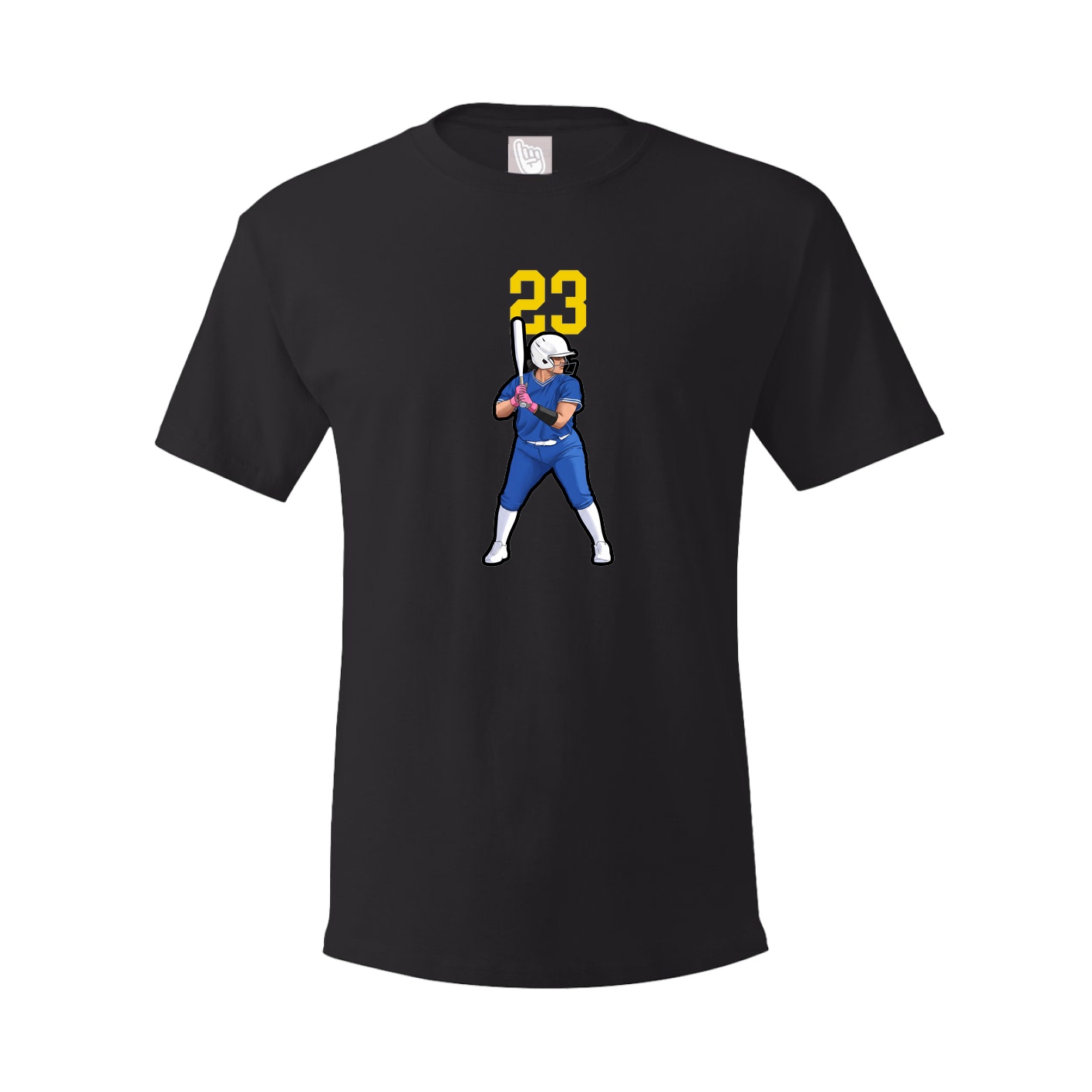 Youth Tee — Number Top in Black