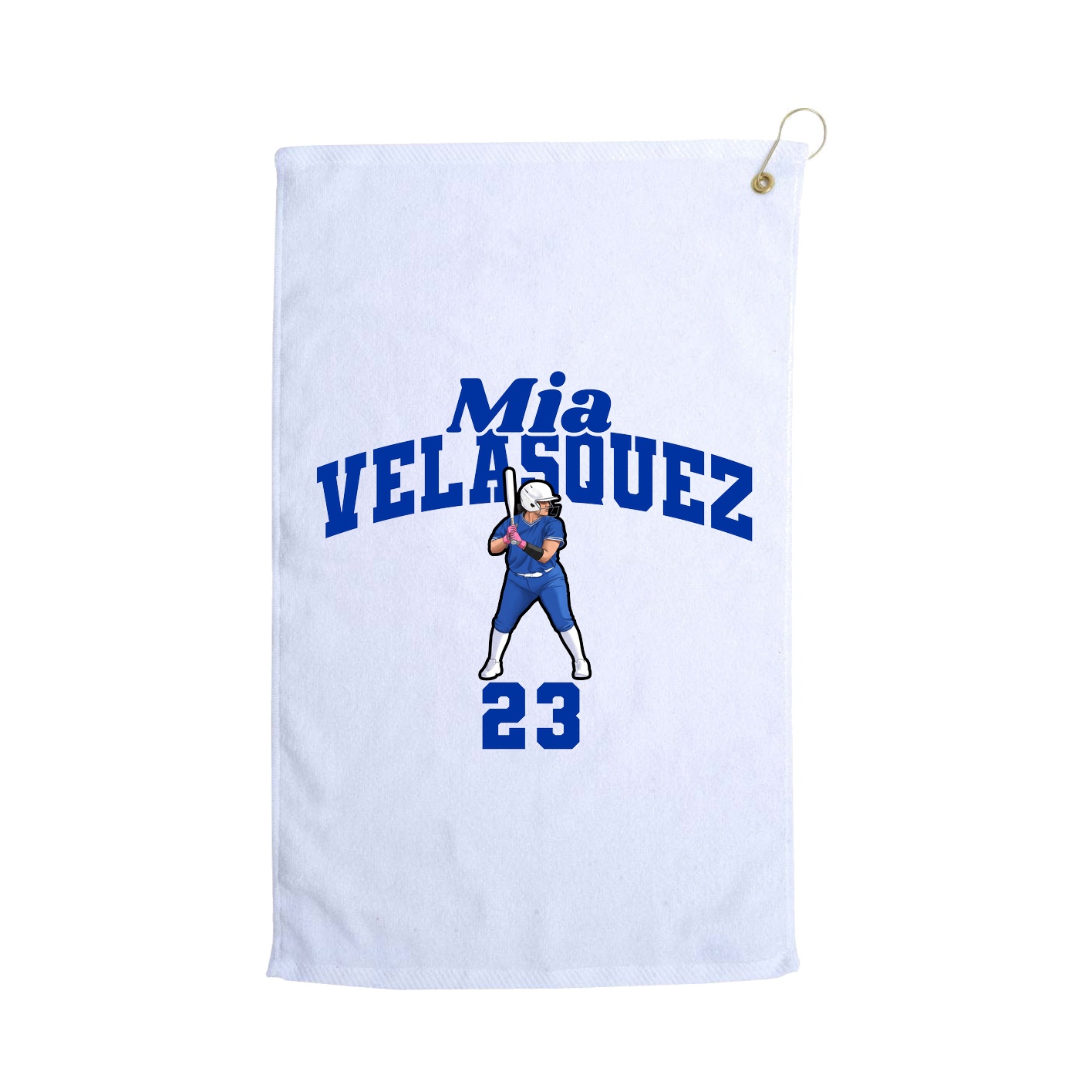 Golf Towel — Signature Arch in White