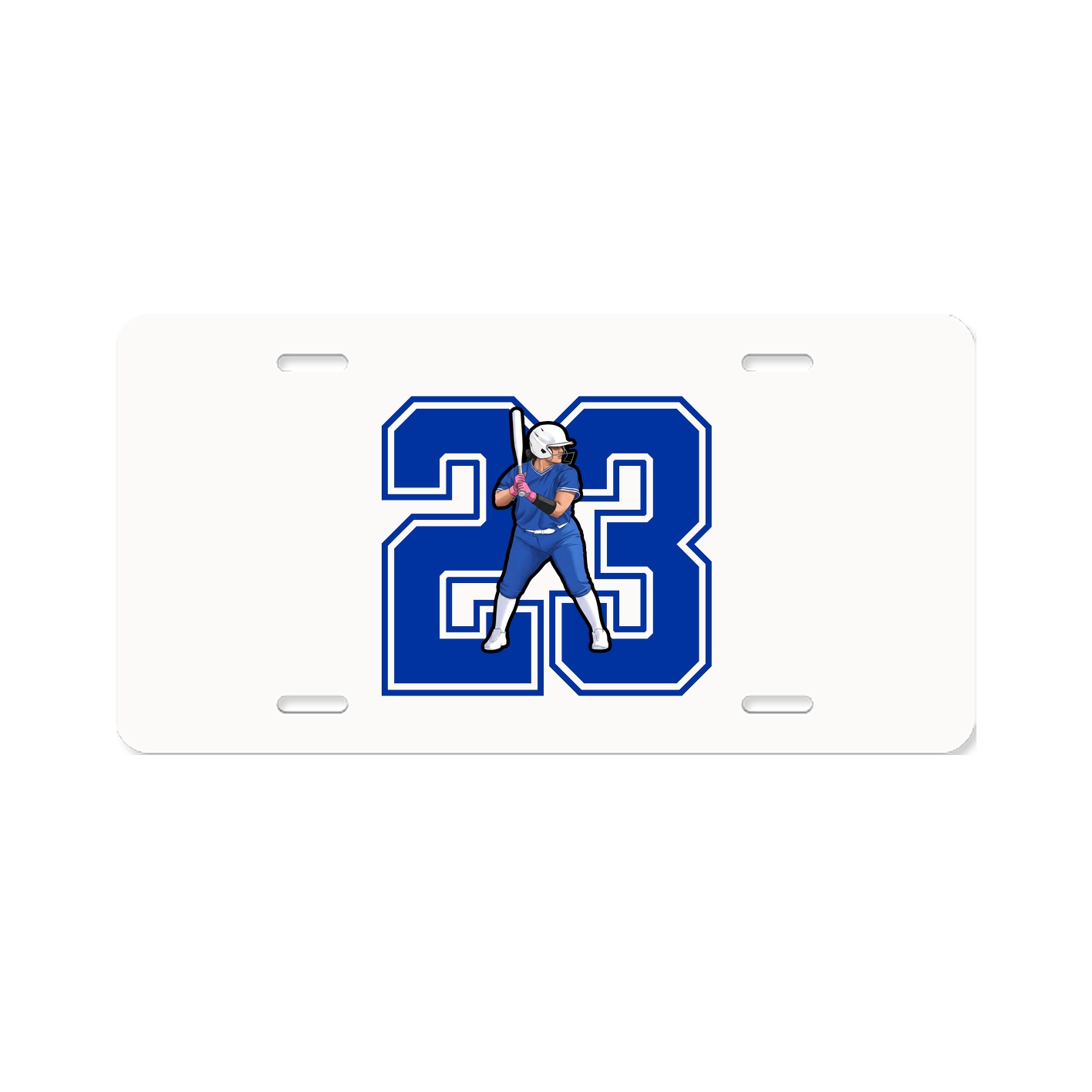 License Plate — Number in Classic