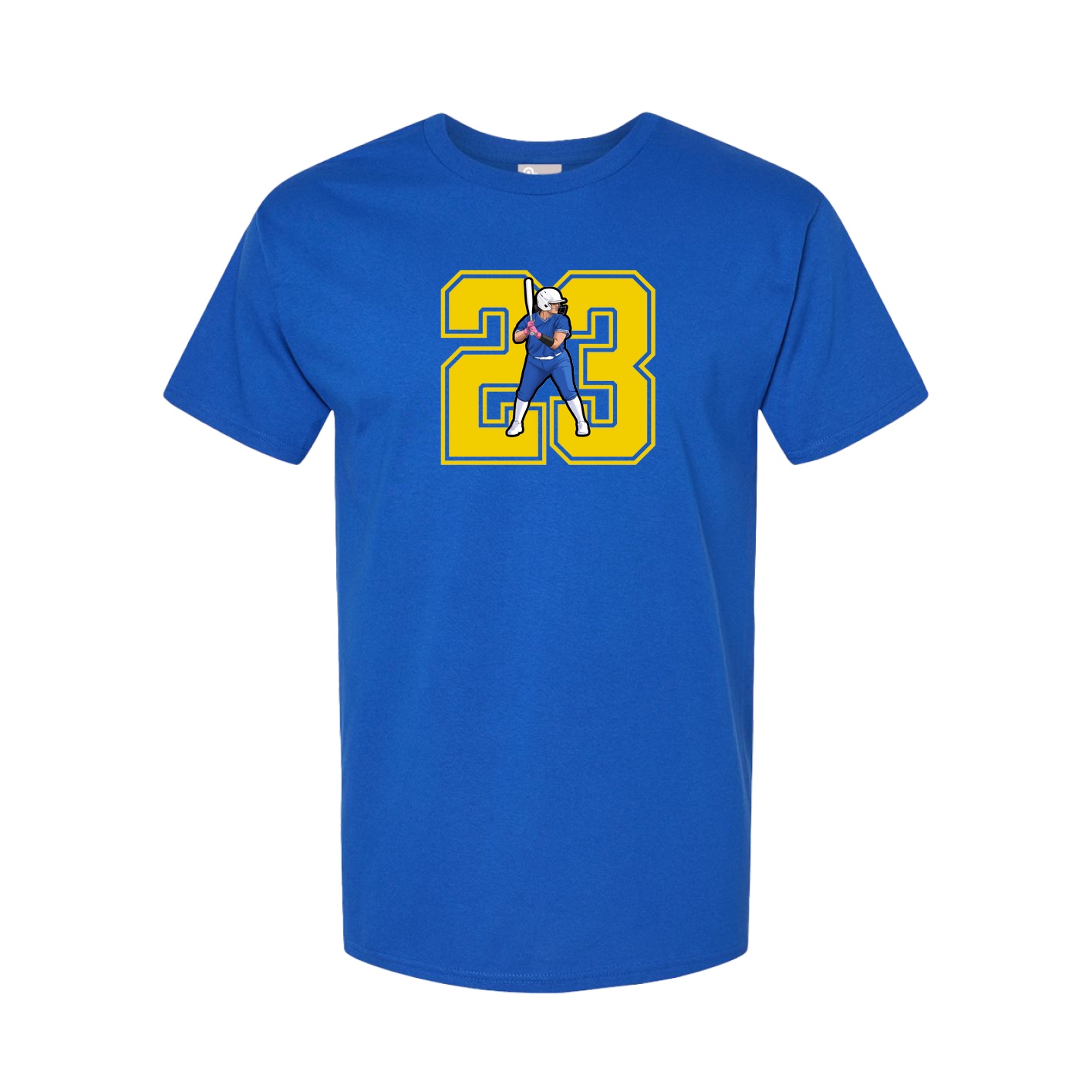 Youth Tee — Number in Royal
