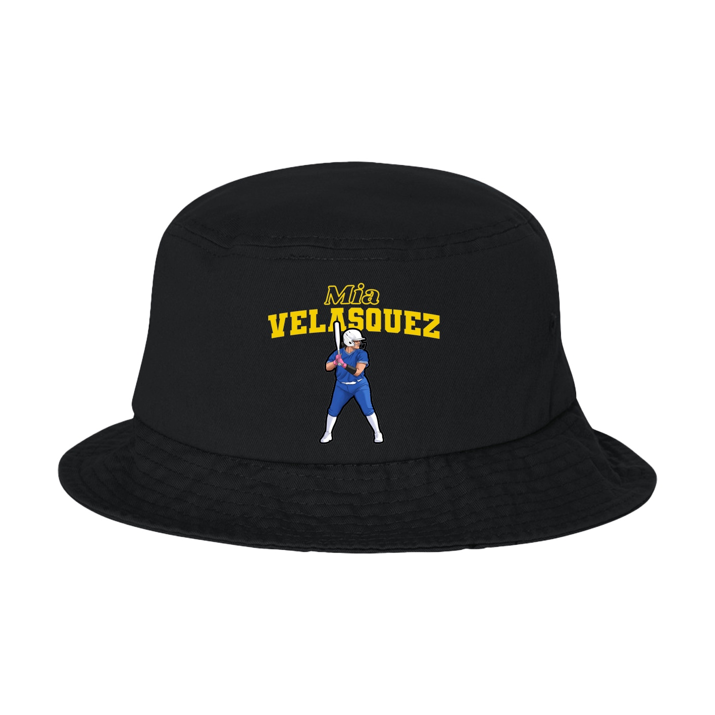 Bucket Cap — Name Arch in Black