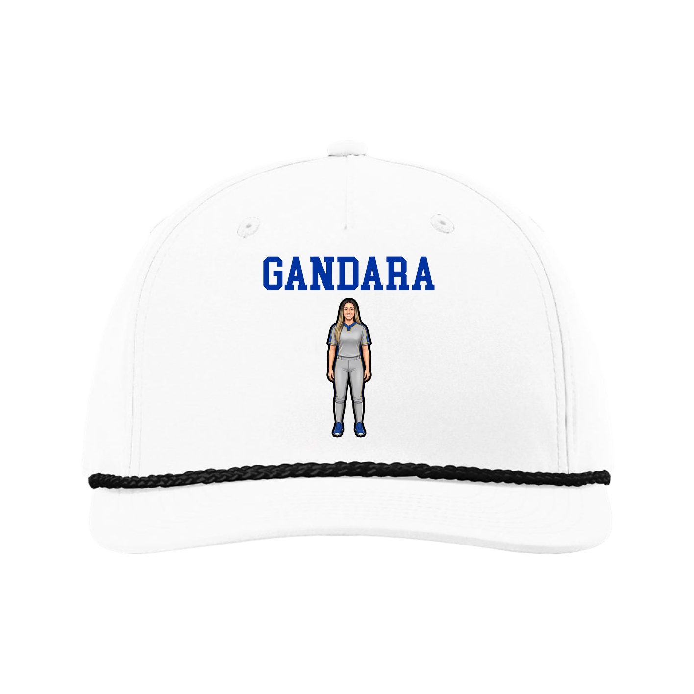Five-Panel Classic Rope Cap — Shirsey in White