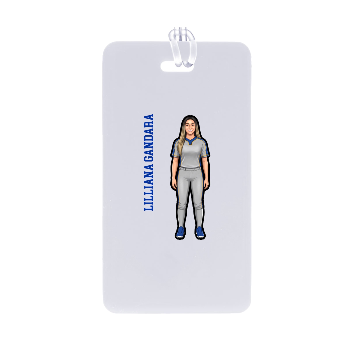Bag Tag — Name Vertical in Classic