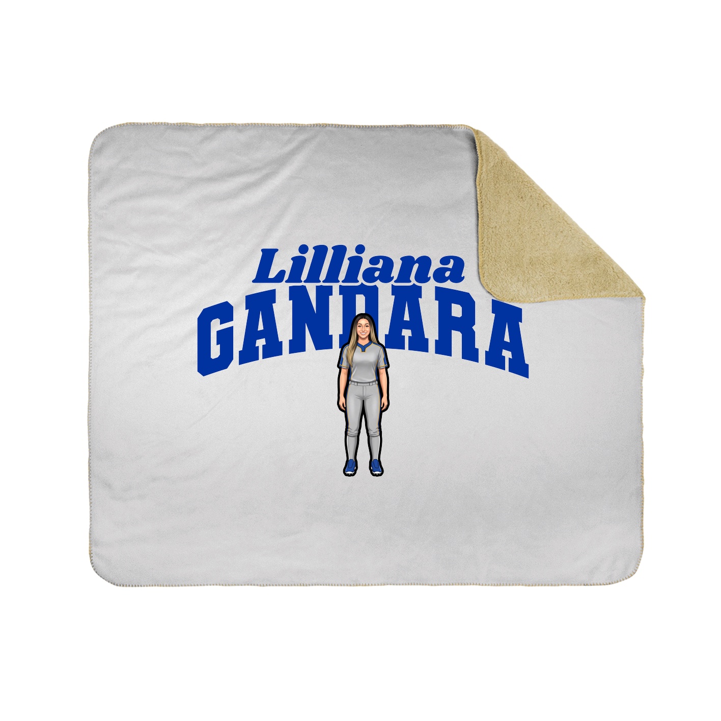 Throw Blanket — Signature Arch in White