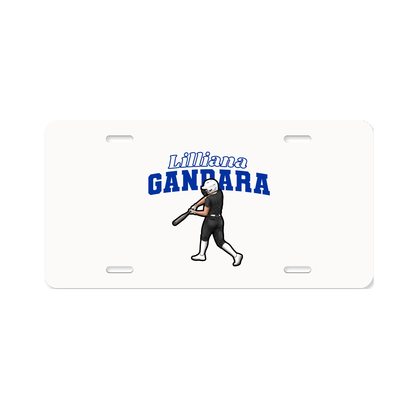 License Plate — Name Arch in Classic