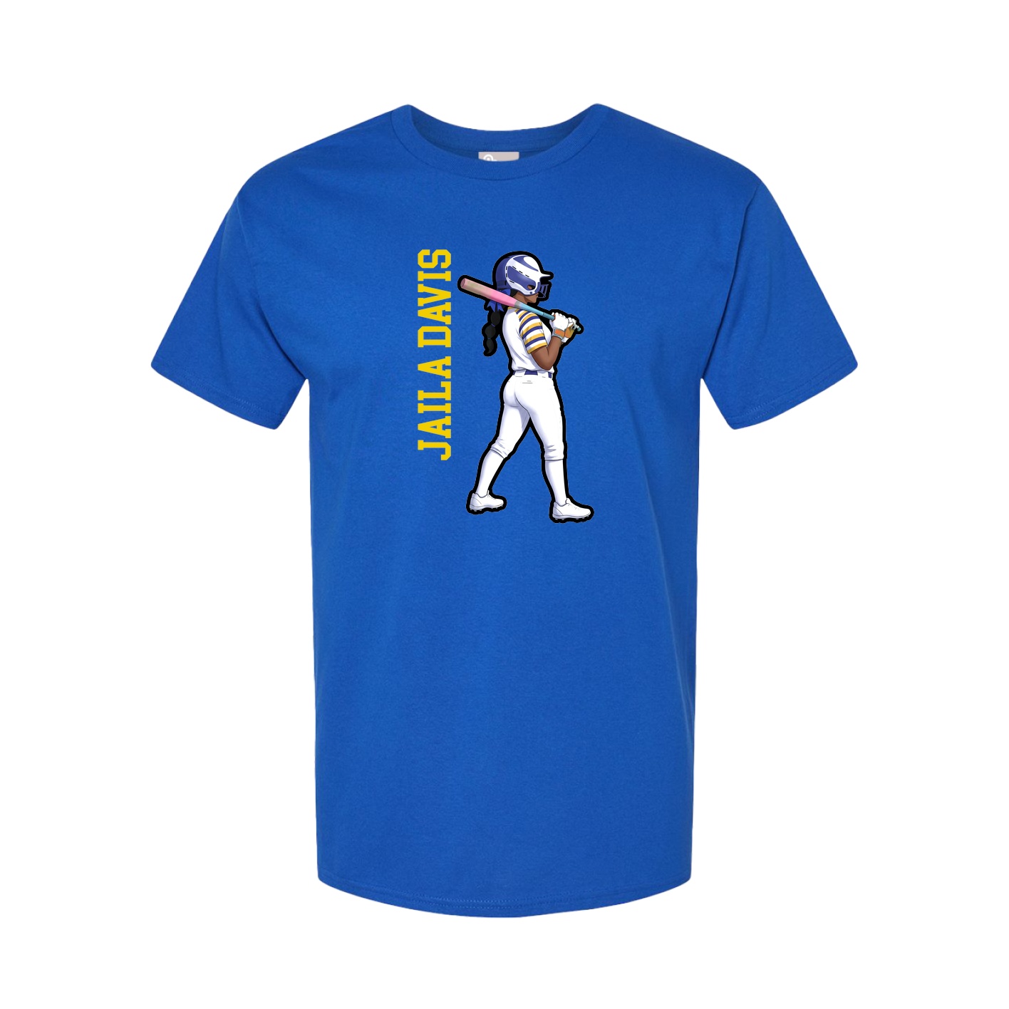 Tee — Name Vertical in Royal