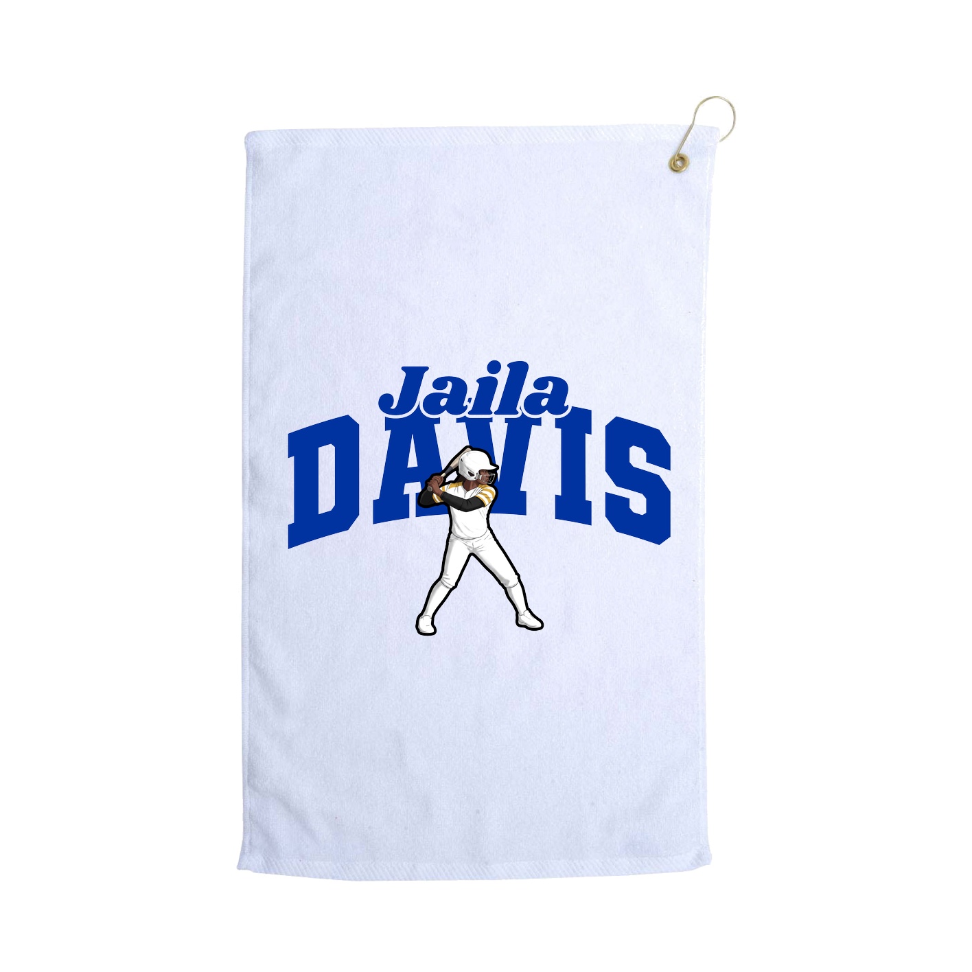 Golf Towel — Signature Arch in White