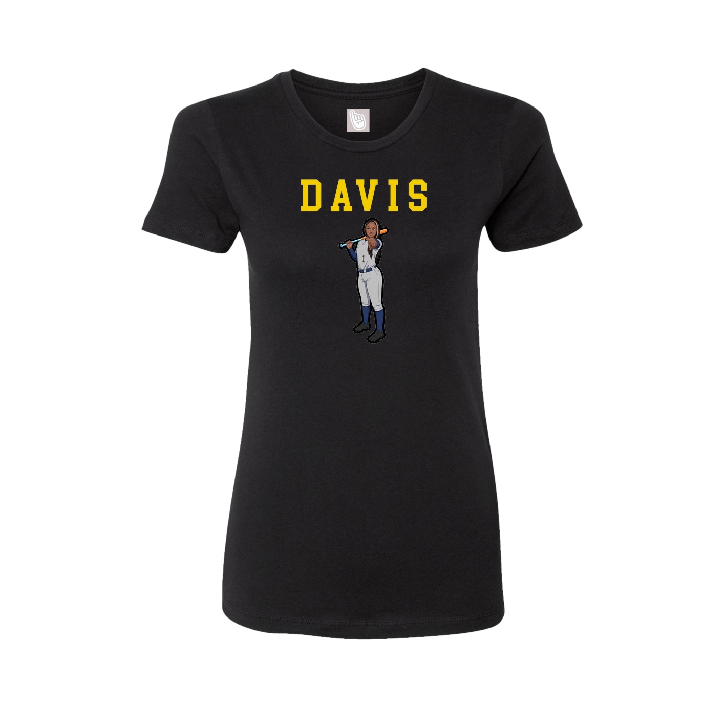 Fitted Women's Tee — Shirsey in Black