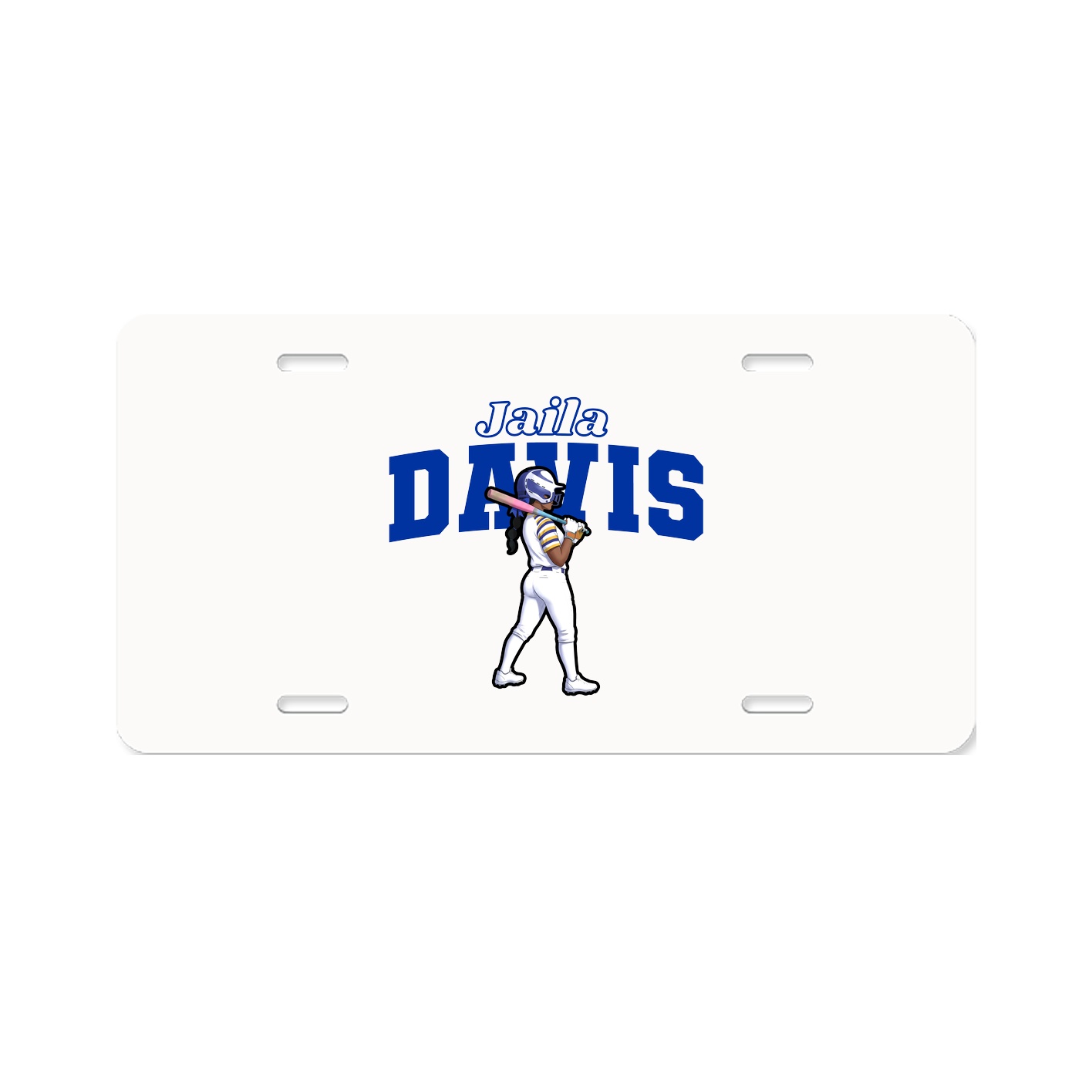 License Plate — Name Arch in Classic