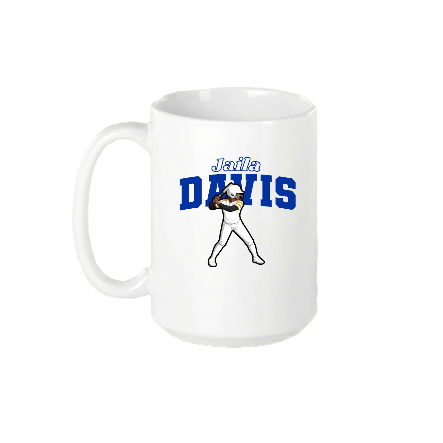 15oz Coffee Mug — Name Arch in White