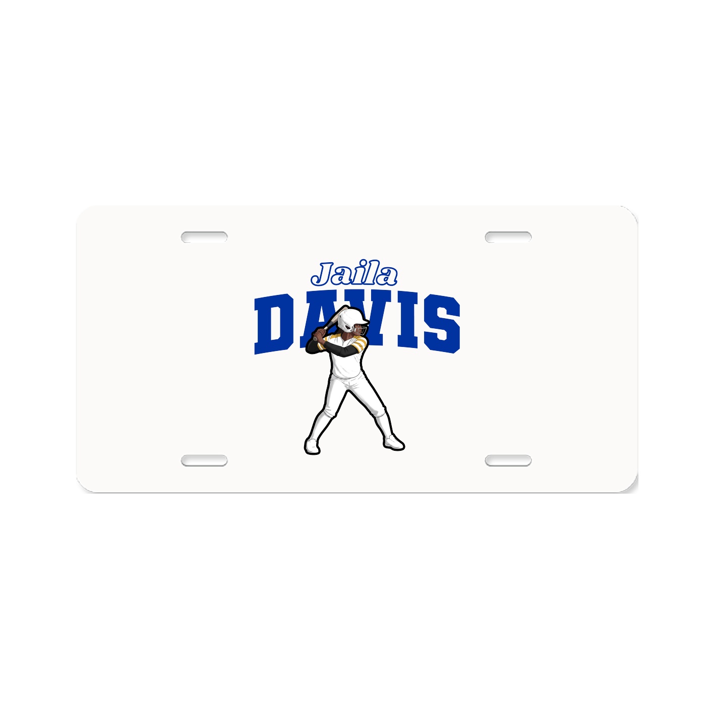 License Plate — Name Arch in Classic