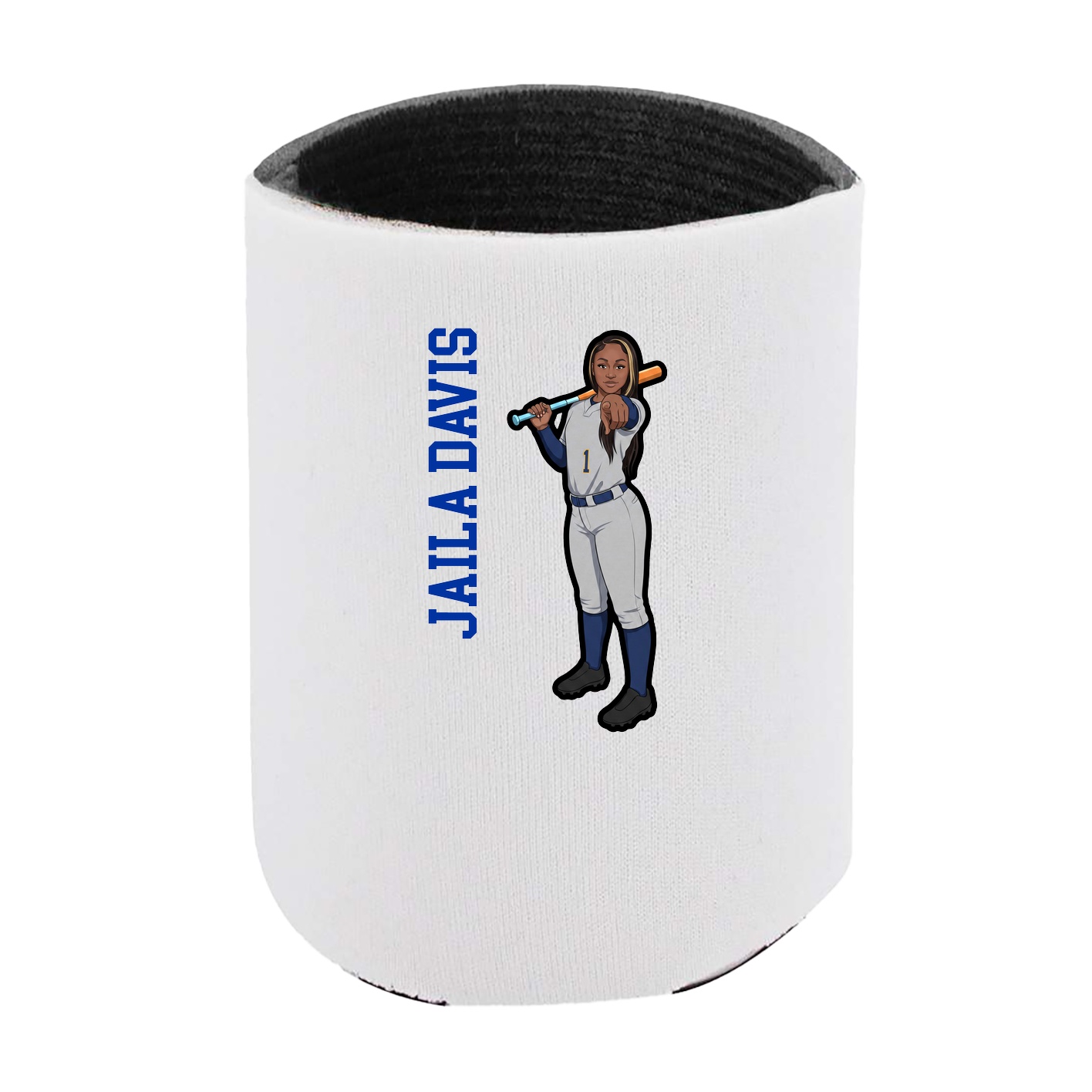 Can Holder — Name Vertical in White